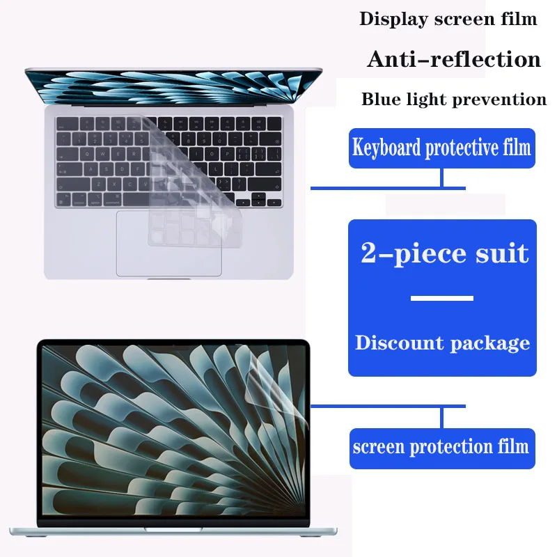 for Apple/M4 M5 MacBook Air 13 Keyboard film 13inch A3449 notebook HD screen film privacy protection anti-peep film Tempered
