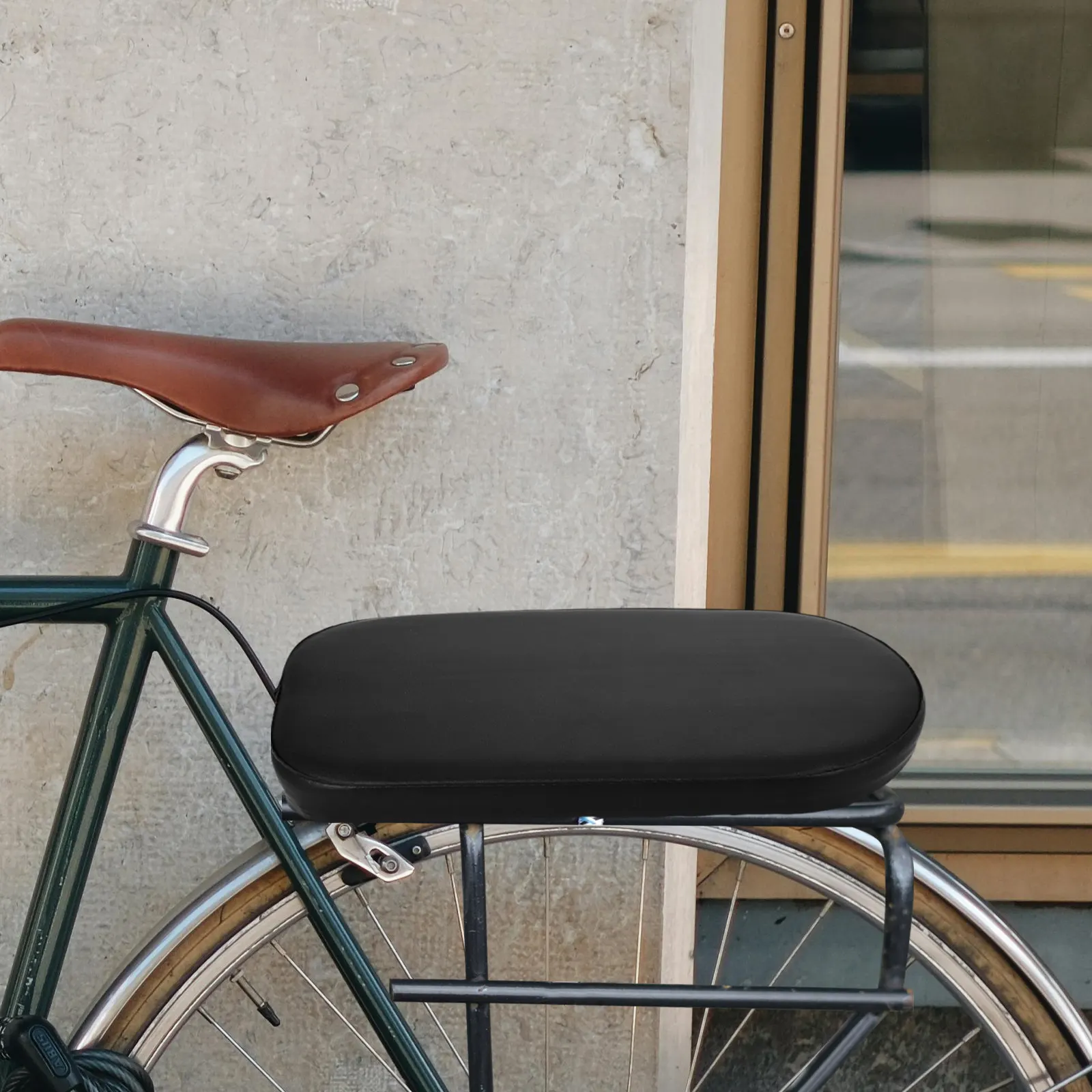 

2Pcs Rear Bike Seat Cushion Soft Padded Comfortable Mountain Bike Accessories Safe Rear Seat for Adult Riding