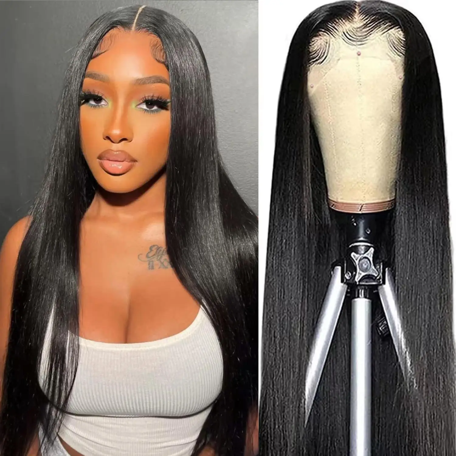 30 inch Straight Lace Front Wigs 13x6 Lace 13x4 Hd Lace Frontal Wig Straight Hair Wig Brazilian Remy Human Hair Wig Glueless Wig