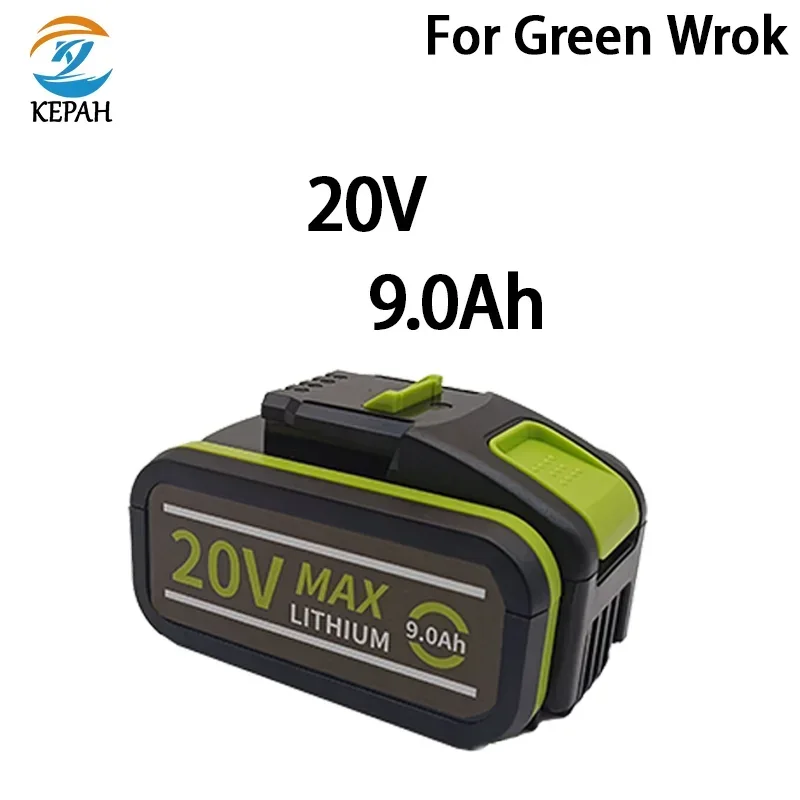 

20V 9000mAh lithium battery original replacement compatible with green Vickers power tools electric screwdriver