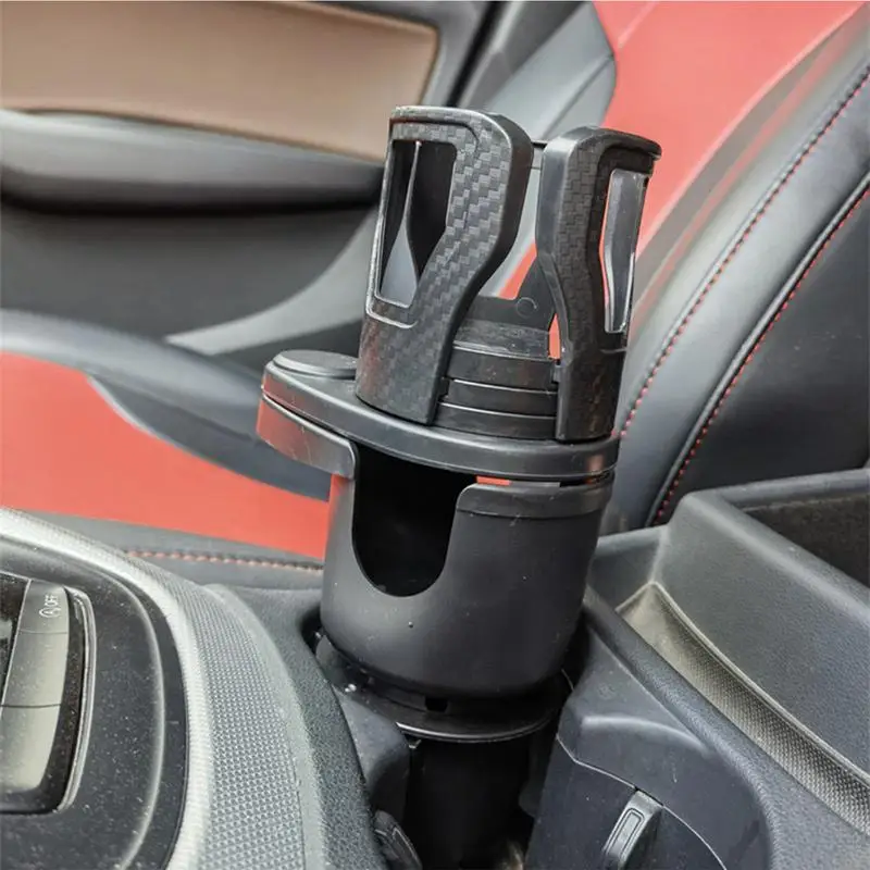 Car Cup Holder Expander 2 Layers Rotatable Cup Holder Expander For Car Multifunctional Organizing Supplies Space Saving