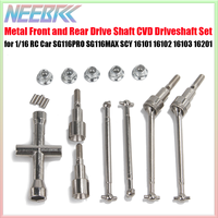 RC Car Brushless Metal Front and Rear Drive Shaft CVD Driveshaft for SG116PRO SG116MAX SCY 16101 16102 16103 16201 Upgrade Parts