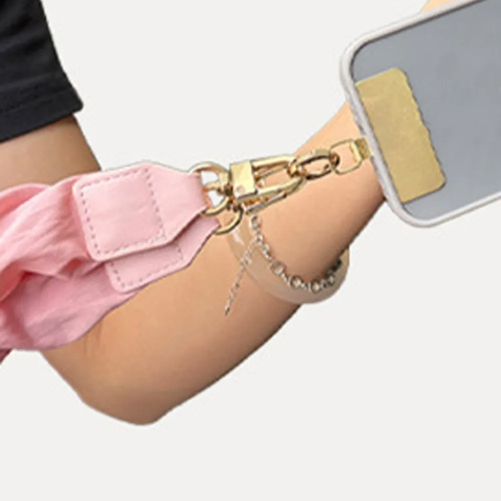 Adjustable Mobile Phone Lanyard Neck Hanging Detachable Crossbody Phone Strap Long Metal Buckle Mobile Phone Chain