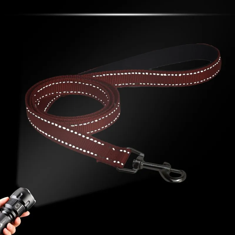 Dog Leash Reflective Dogs Chain 150cm Comfortable Handle Leash for Dog Walking Nylon Rope Dogs Leashes Pet Walker Pet Supplies