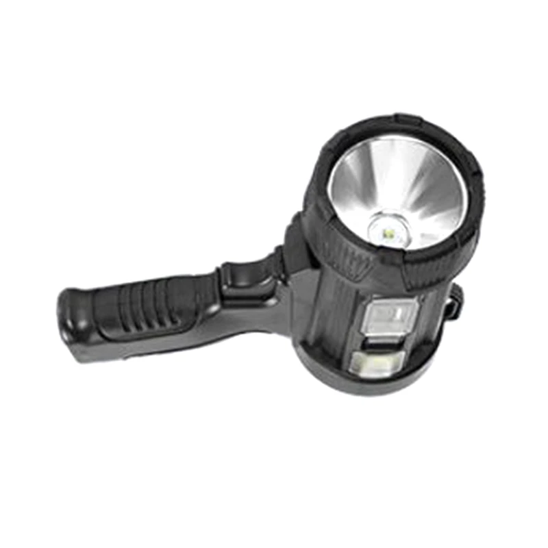 Strong Light Rechargeable Solar Searchlight LED Portable Lamp With Sidelight Red And Blue Flash