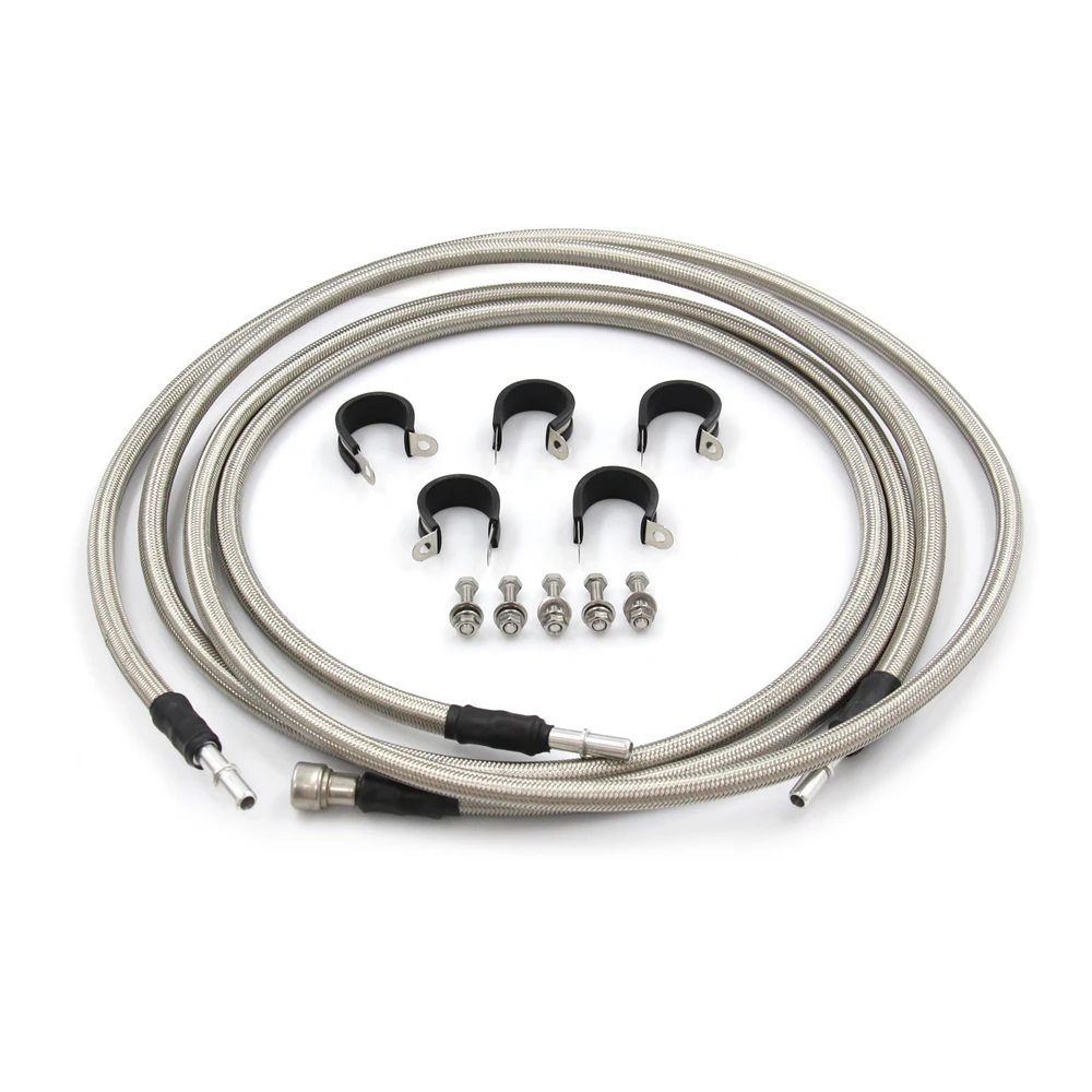 

Stainless Steel Braided Fuel Lines Kit 15946178 For Chevy Silverado 1500HD 2004-2008 2500HD 3500HD 2004-2010 for GMC Sierra