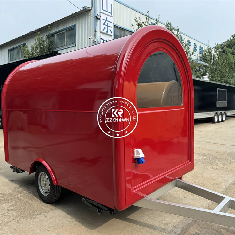 

Concession Food Trailer Fully Equipped Mobile Hot Dog Carts Coffee Ice Cream Shop Kiosk Mobile Fast Food Truck With Full Kitchen