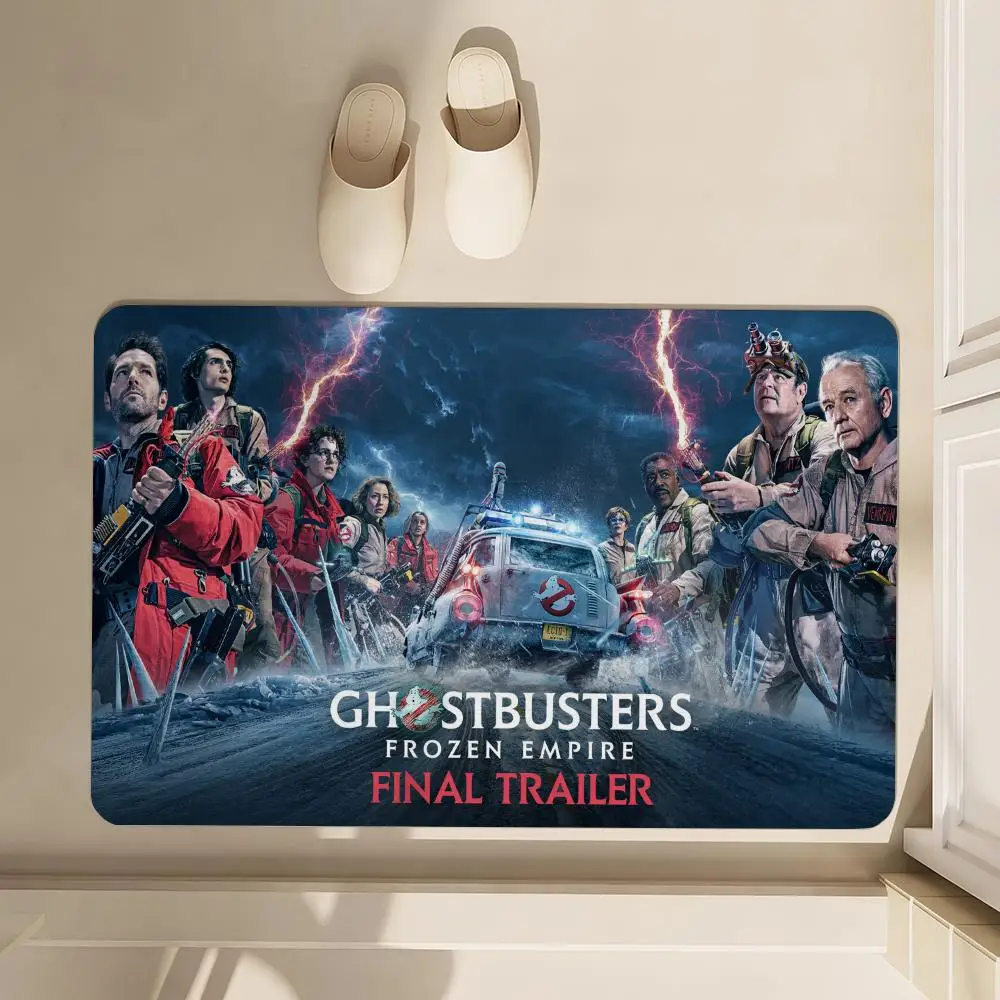 

The Movie Ghostbusters Frozen Empire Floor Mat Soft Diatom Bathroom Absorbent Floor Mat, Toilet Of The Bathroom, Household Floor