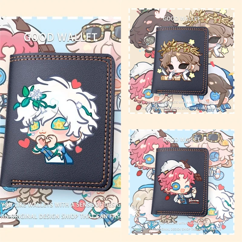 

2025 Anime Identity Ⅴ Game Cos Acrobat Bloody Queen Norton Campbell Gardener Unisex Q-version Printed Pu Coin Purse Gift