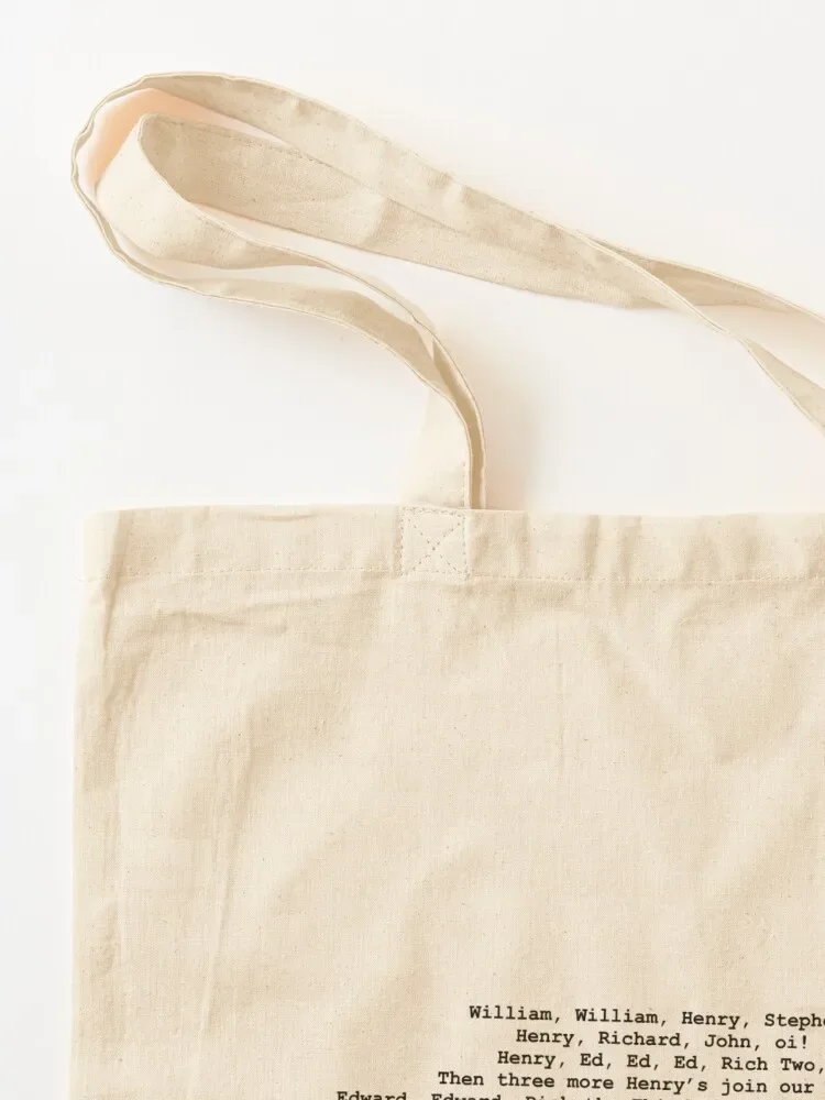 حقيبة يد نسائية من All The English Kings And Queens، حقيبة تسوق قماشية، شاشة حمل قماشية