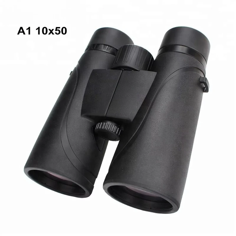 Télescopes étanches à double mise au point remplis d'azote, jumelles 10x50 pour l'observation des oiseaux et la randonnée