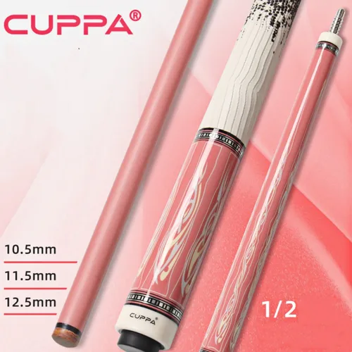 Cuppaカーボンファイバーエナジーヤードプールスクスティック、ピンクガールdancer Queen i ii、10.5 11.5 12.5mmセット、58インチ