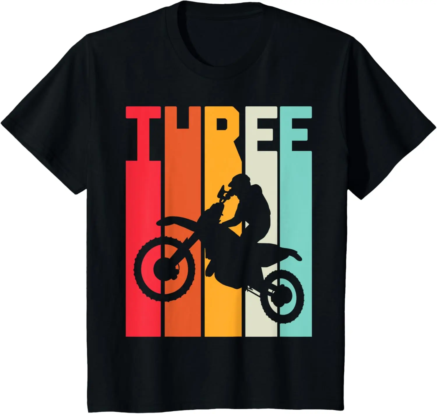 

Новейшая футболка-детская футболка для мотокросса в стиле ретро на 3-летие для мальчиков и девочек, футболка для бездорожья