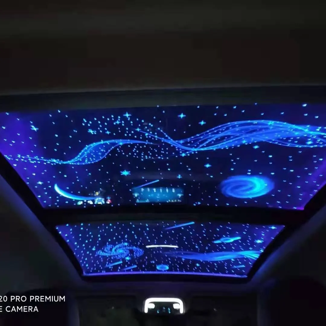 

Vis Film Heat Insulation Starry Sky Car Sunroof Glass Film