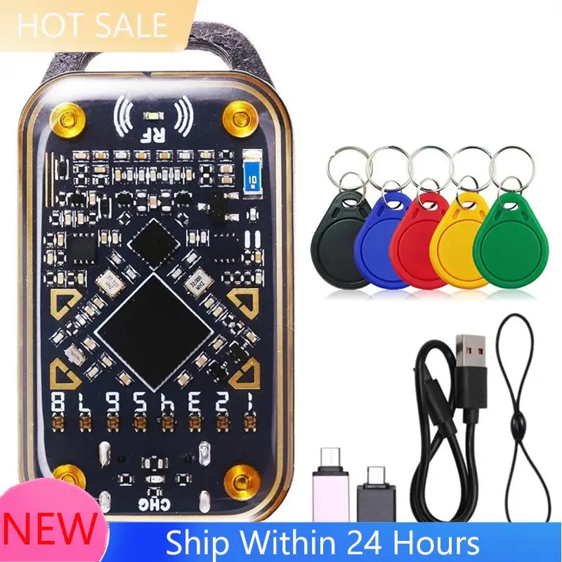 

В наличии: Эмулятор смарт-карт Chameleon Ultra + дубликатор RFID NFC, считыватель смарт-чипов, 5 брелоков CUID, 125K 13.56M ID IC Card D