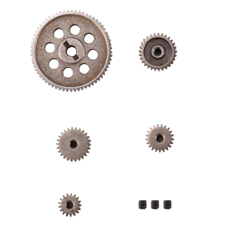 B05C-Diff ディファレンシャルメインメタルスパーギア 64T 17T 21T 26T モーターギア RCカーパーツ HSP 1/10 RCカートラック 94111用