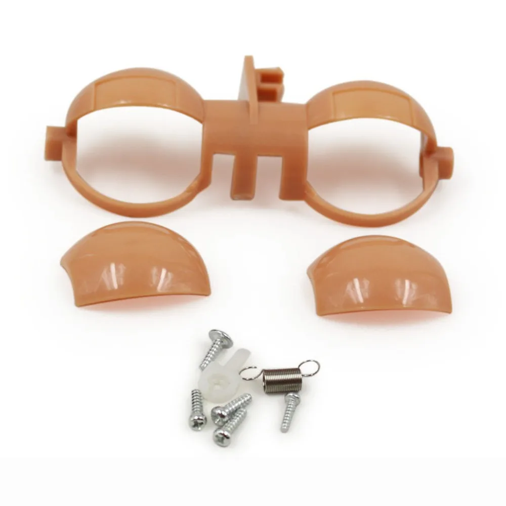 Cartoon Cloth Eyeskin Round Eyeskin Eye Frame DIY Handmade Connection Rod