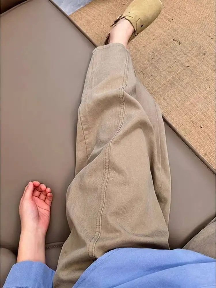 

plus Size Casual Wide Leg Pants High Waist Loose Fitting Summer Slimming Nine Point Carrot Pants Women's plus Size Clothing