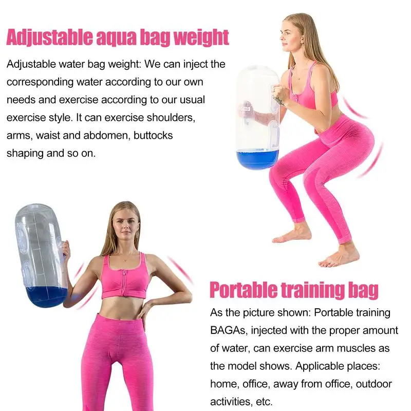 Water Power Bag Water Weights Aqua Bag Training Power Bag With Water Weight Portable Stability Fitness Equipment Workout Sandbag