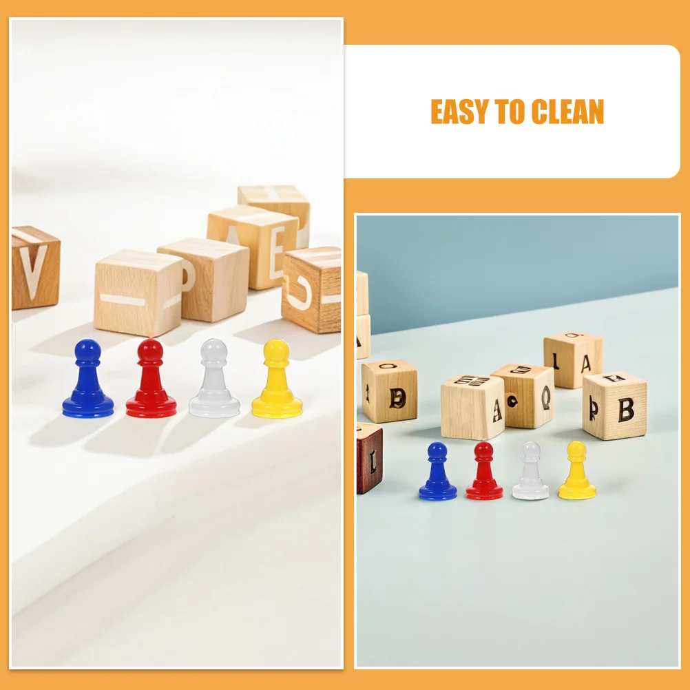 80 szt. Małe plastikowe elementy do gier planszowych, wielokolorowe, przenośne, wytrzymałe, łatwe w obsłudze, wymienne żetony, znaczniki stołowe.