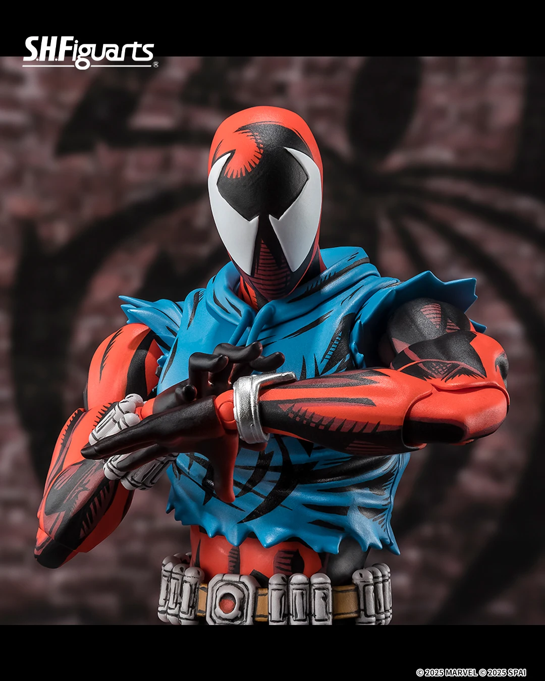 Original BANDAI Spider Man a través del Spider-Verse Anime Scarlet Spider S.H.Figuarts figura de Anime figura de acción modelo Figuarts