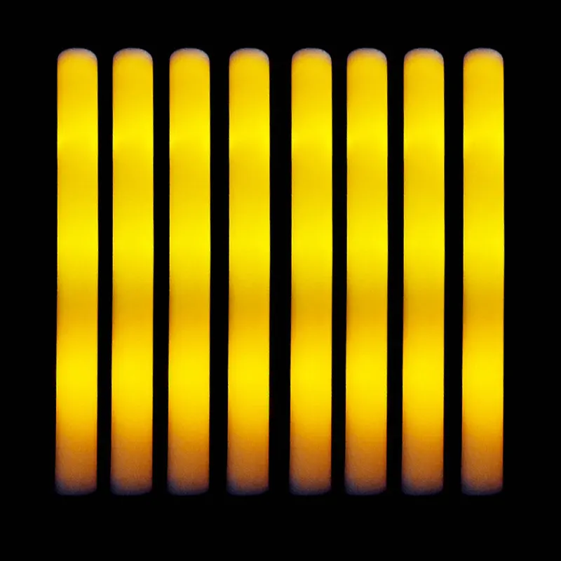 20/30/50/60Pc Aangepaste LED Glow Foam Stick RGB Kleurrijke Glow Sticks Glow in the Dark Cheer Buis Verjaardag Bruiloft Leveranties