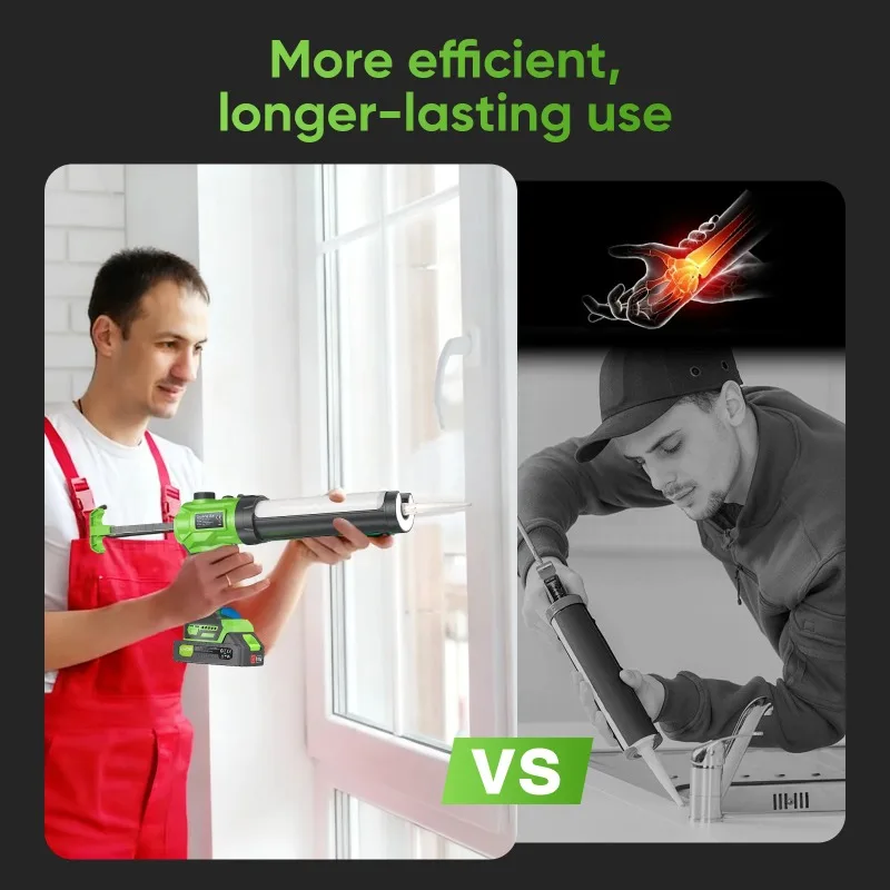 

【Premium】Stepless Speed Cordless Electric Glue Silicone Glass Glue Caulking Electric Sewing Glue Tool for 18V Battery