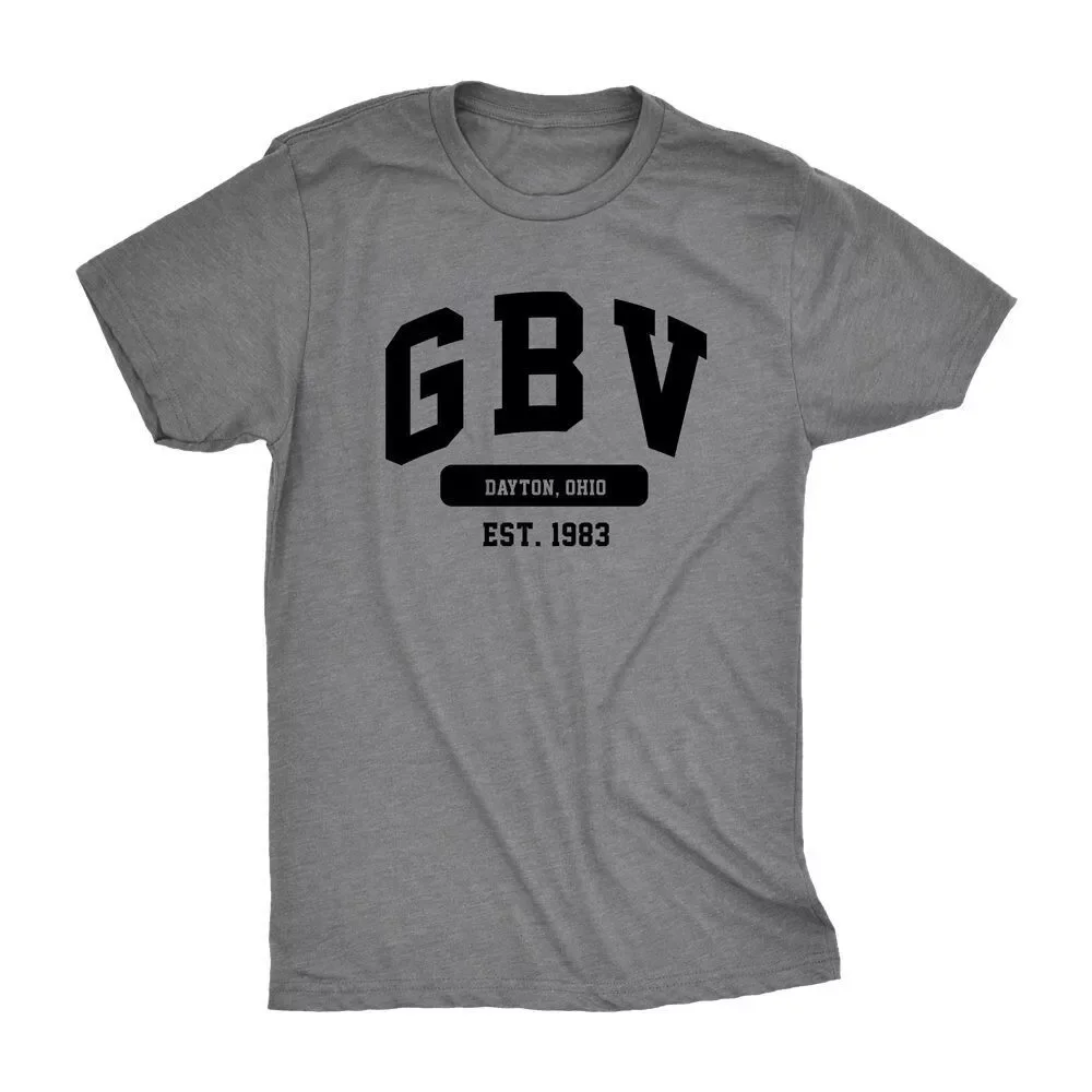 Guided By Voices GBV Logo Grey Cotton T Shirt Full Size S-5XL BE2341