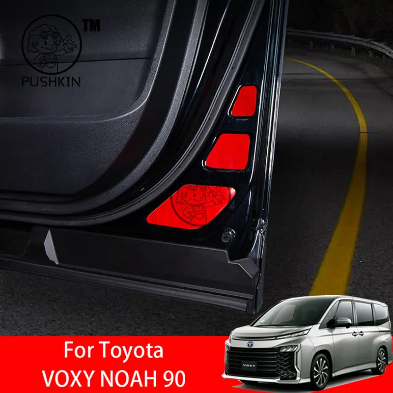 

For Toyota VOXY NOAH 90 2023 2024 car interior parts Anti rear collision warning sticker for front bumper of door accessories
