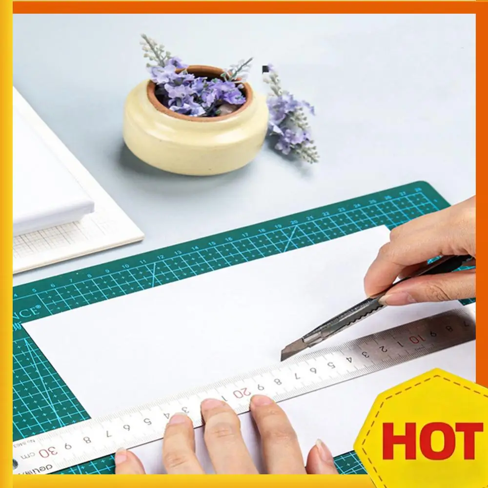 

Самовосстанавливающийся коврик для резки с сеткой, двусторонняя ПВХ-доска для резки 90x60 см, вращающаяся доска для ткани, рукоделия и художественных работ