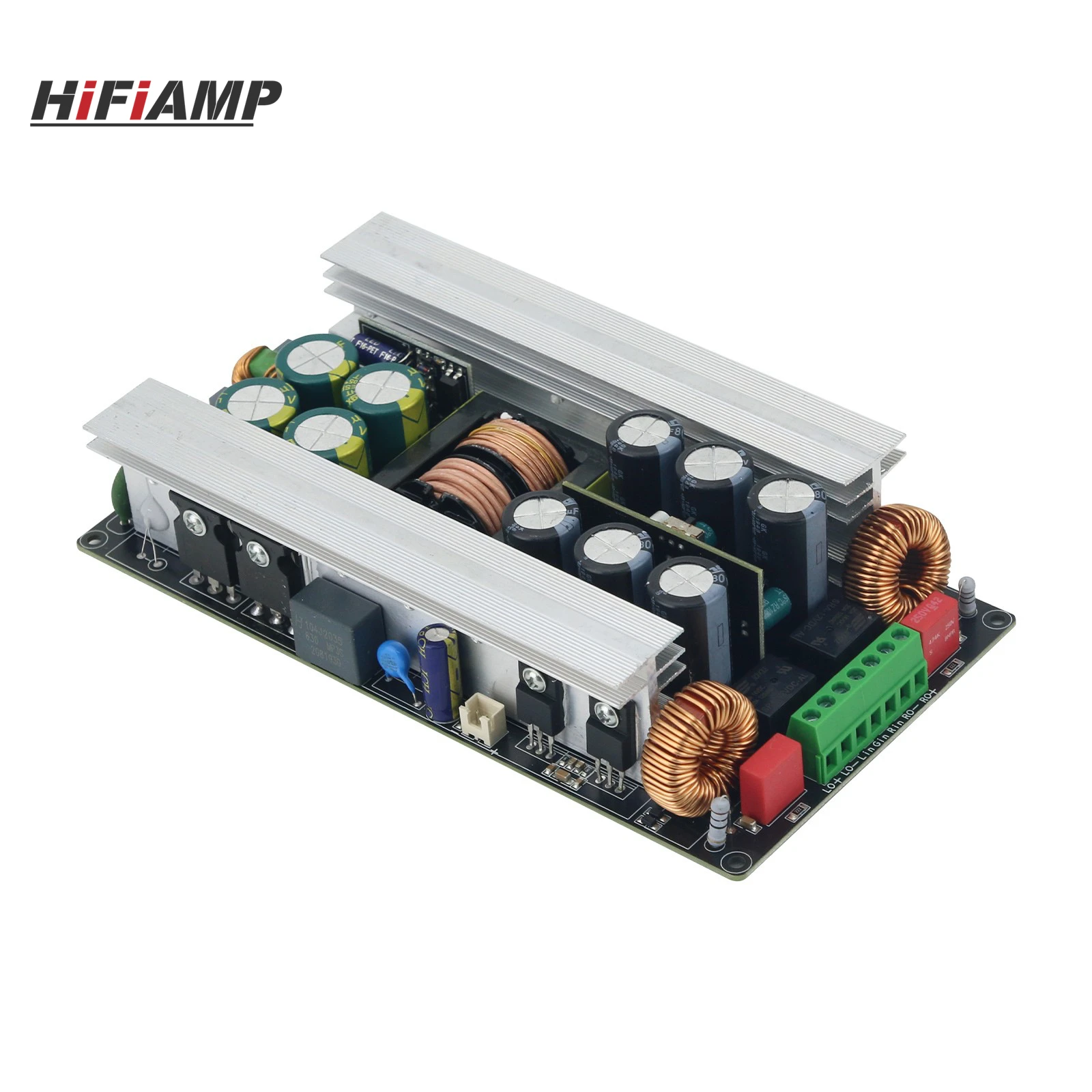 

Цифровая плата усилителя мощности HiFiAMP 2x600W 2x700W стерео с импульсным блоком питания и защитой от мостового режима работы динамиков