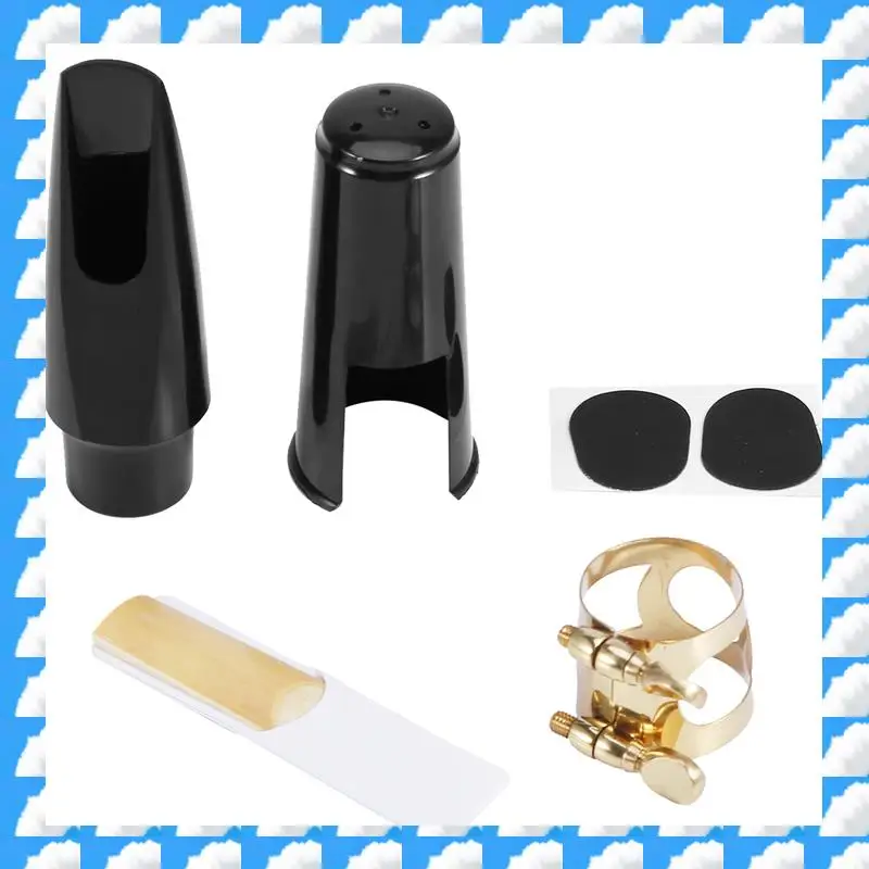 

ONGE 6X Alto Sax Saxophone Mouthpiece Plastic With Cap Metal Buckle Reed Mouthpiece Patches Pads Cushions