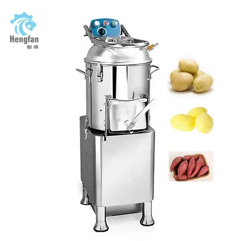 

CE Approved High Quality 20KG Capacity Sweet Potato Peeling Cleaning Machine Efficient Removing Potato Skin Fruits Vegetables