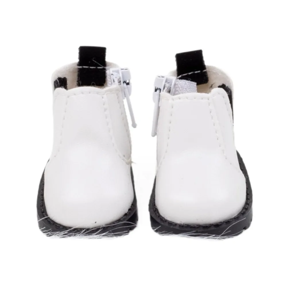 Multi-color Retro High-top Mini Leather Boots Workwear Style Decor Shoes For 20cm Cotton Doll Figure Outfit Shooting Accessory
