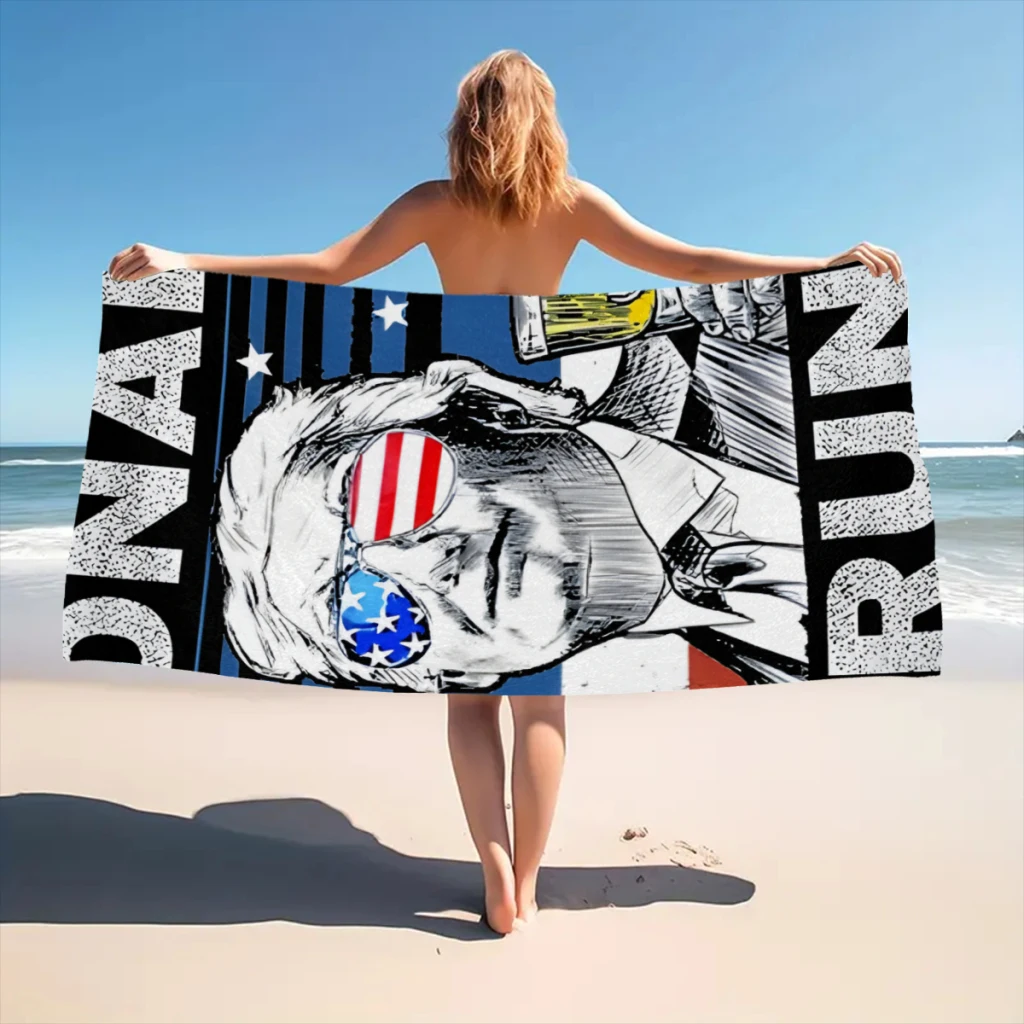 Quick Drying Beach Towels Donald Drunk Oversized 30x60inch Printing Towel Super Absorbent Pool Towel Blanket