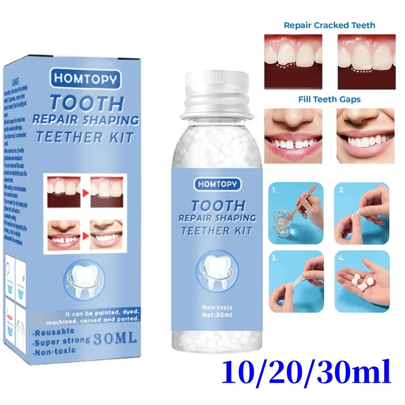 10/20/30ml Temporary Tooth Repair Glue Set False Teeth Dental Supplies Modification Filling Teeth Gaps Solid Glue