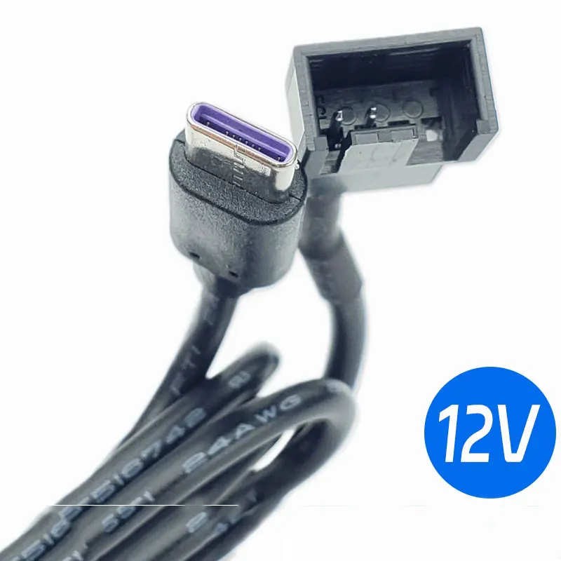 Angitu Type C to CPU 4Pin/3Pin Fan Cable Computer Cooling Fan USB/TYPE-C Adapter Cable 12V Host High Airflow