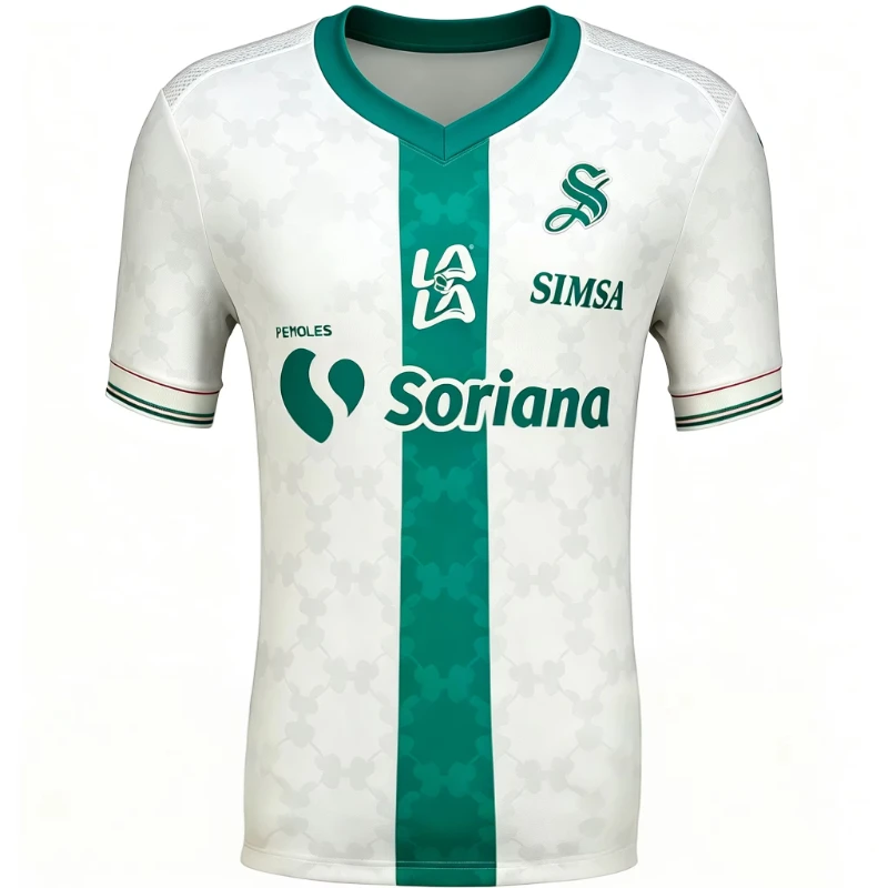 2026 Santos Laguna 3D Printed Football Jersey Men's Summer Quick Drying Breathe Short Sleeved T-shirt Family Matching Clothing