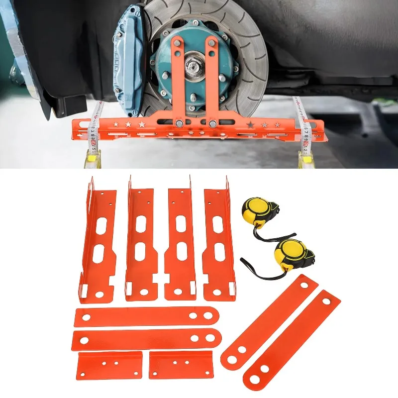 Wheel alignment tool for vehicle maintenance, toe alignment plate, good compatibility, sturdy suspension hole design