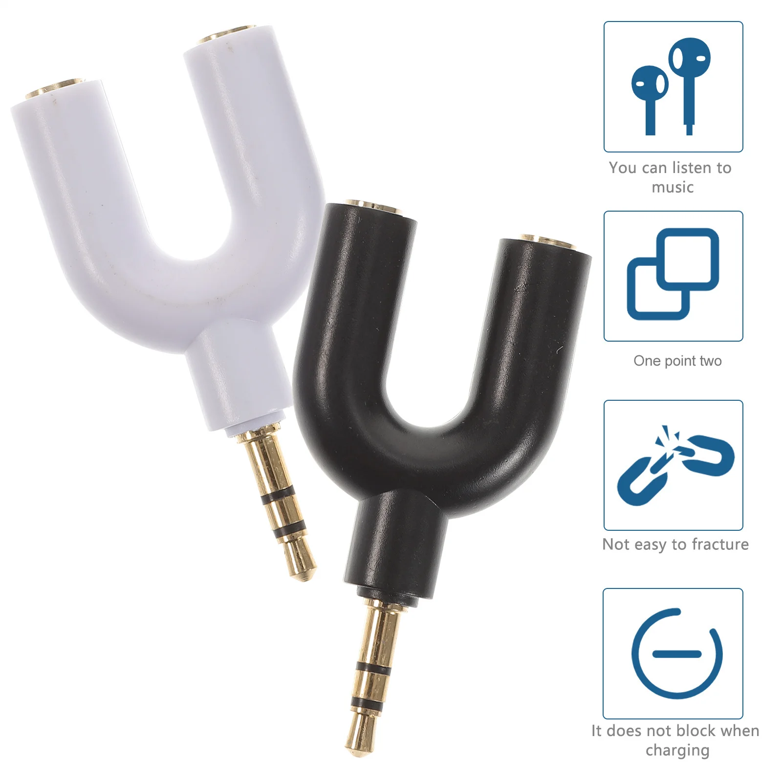 

6pcs Headphone Adapter Cable Microphone Splitter Audio Jack Aux 3 5mm Male Female Stereo For Laptop Tablet Music Sharing