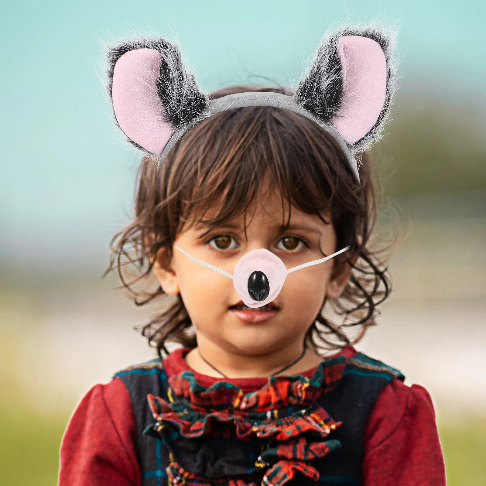 

1 комплект: повязка на голову с ушками коалы, хвост, галстук-бабочка и нос для Хэллоуина, Рождества, вечеринок, фестивалей, косплея животных, костюмированных мероприятий