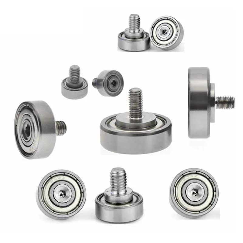 1pcs High Quality Screw Bearing M3/M4/M5/M6 SUS304 Stainless Shaft Ball Bearing NTBG BJL01 External Thread Bearing 608/626/6000
