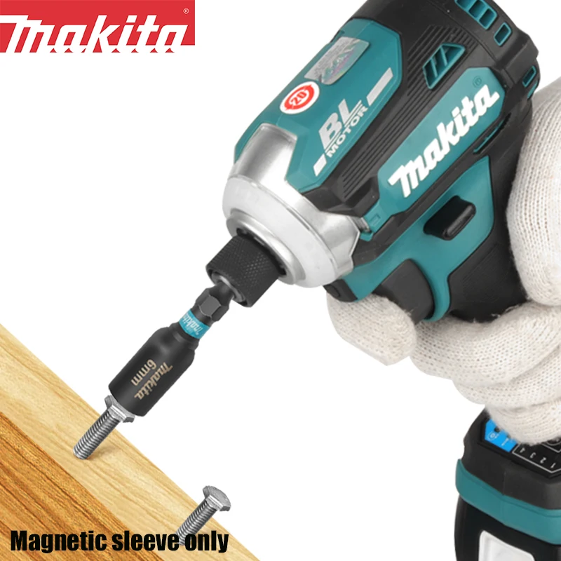 Makita-llave eléctrica de enchufe autorroscante, destornillador, juego de manga magnética fuerte, E-08800, E-08816, E-08822