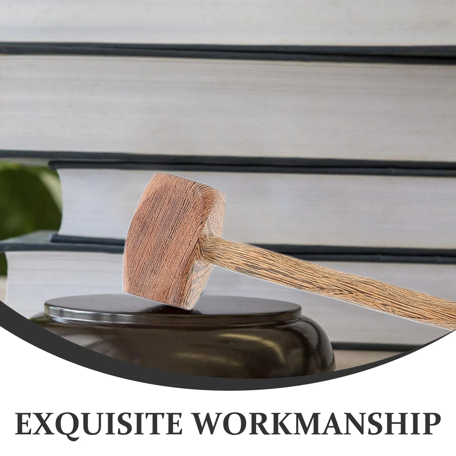 Wooden Judge Hammer Realistic Role Play Gavel for Parties Family Games School Performances Imaginative Play Prop