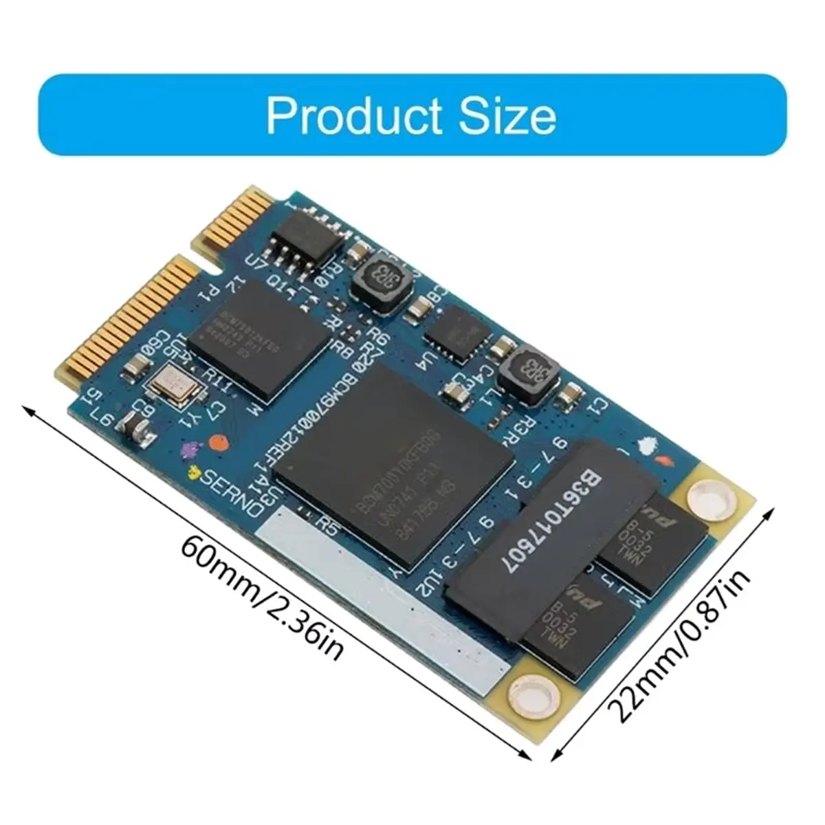 Y96A BCM970012 for HD AW-VD904 Mini PCIE Card for HD Video Module Replacement for APPLE Netbooks and Laptop Media Playback
