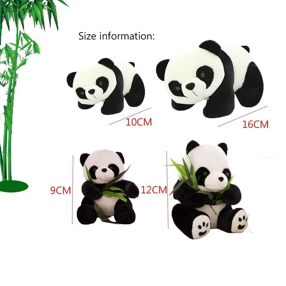 Cadeau de Noël à genoux assis mignon dessin animé oreiller présent Panda