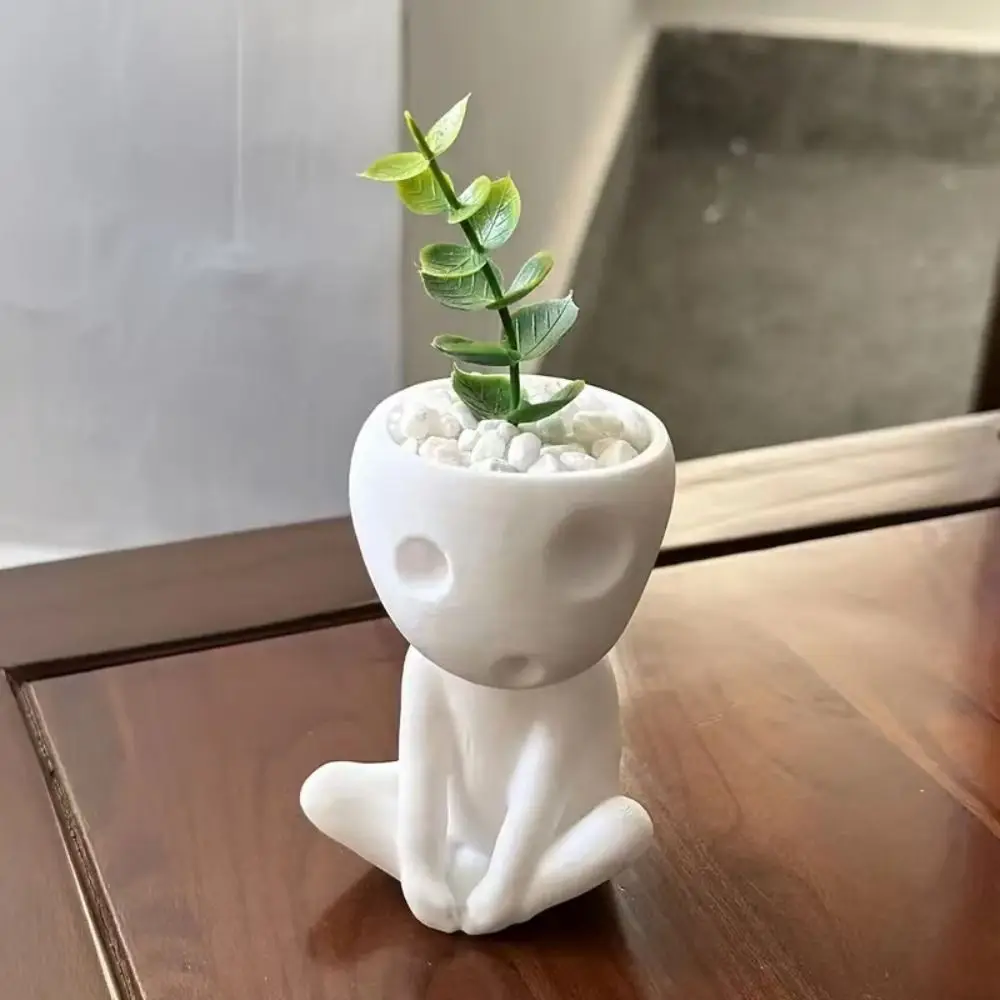 

Nordic Style Minimalist Flower Pot Abstract Creative Vase Cute Handicraft Hydroponic Flower Holder Home