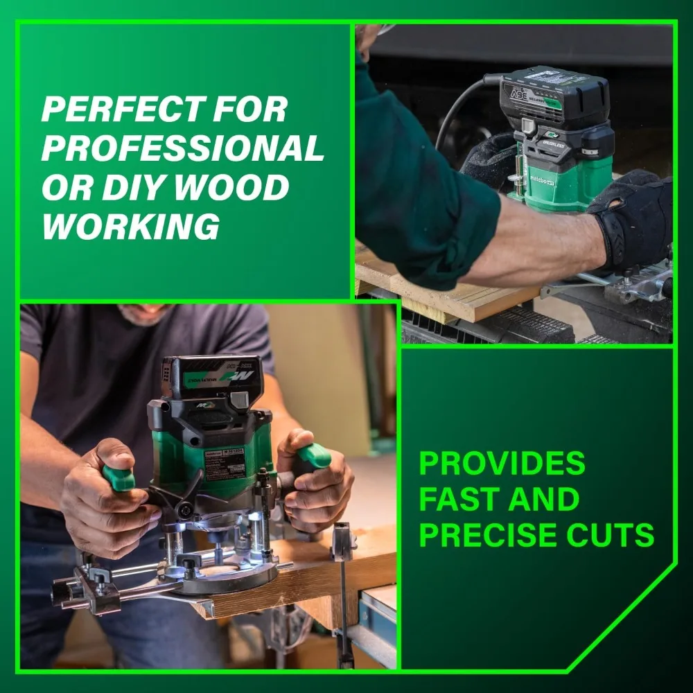 Cordless Plunge Router, 36V Variable Speed Router, Up to 46 Feet per Minute, Lightweight Design, LED Work - NEW