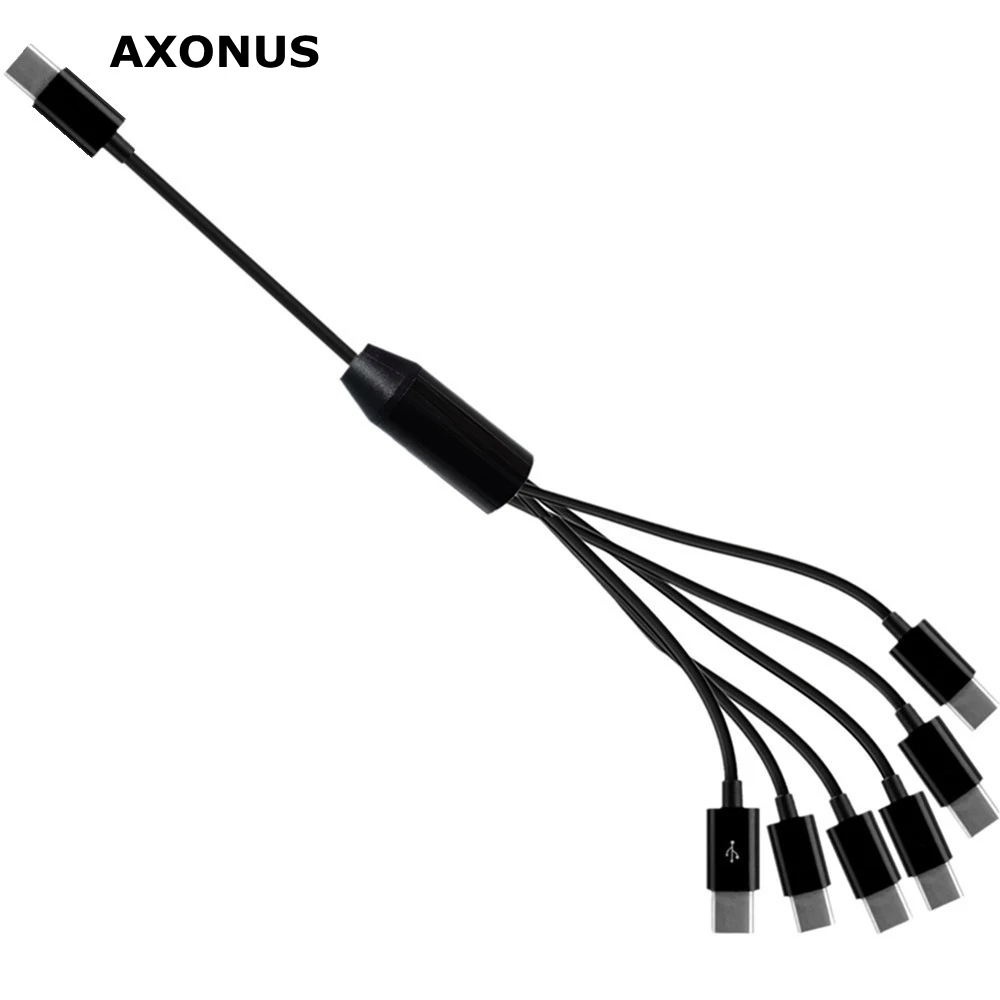 Type-C One To Two Three Four Six Charging Cable With Multi In One TPYe-C Interface Charging Data Cable Charging Cable