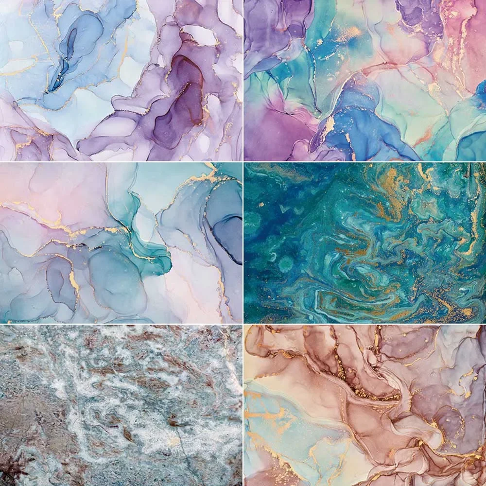 MOON.QG Dreamy Marble Photography Background Vibrant Colors Brown Abstract Photocall Backdrop Baby Studio Photocall Accessories